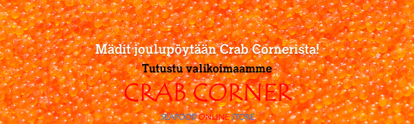 Mädit joulupöytään Crab Cornerista! Tutustu valikoimaamme